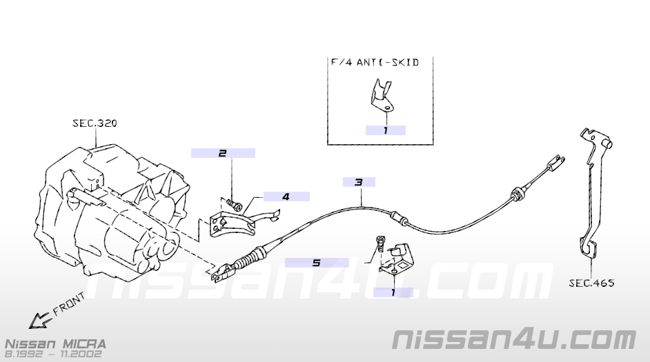 Nissan micra clutch cable #10