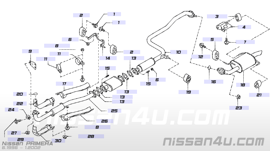 Nissan primera gt exhaust system #4