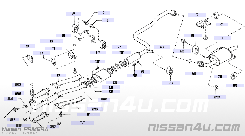 Nissan primera exhaust bracket #7