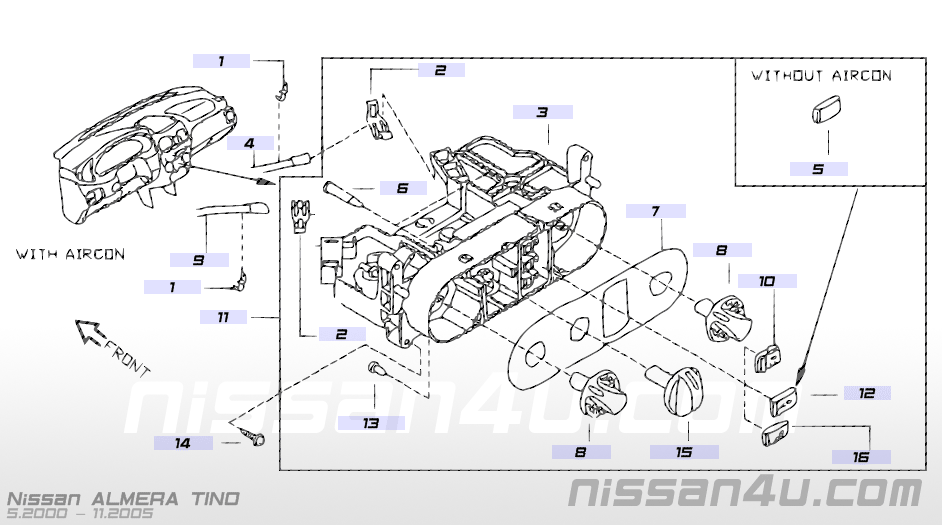 Desmontar consola nissan almera #4