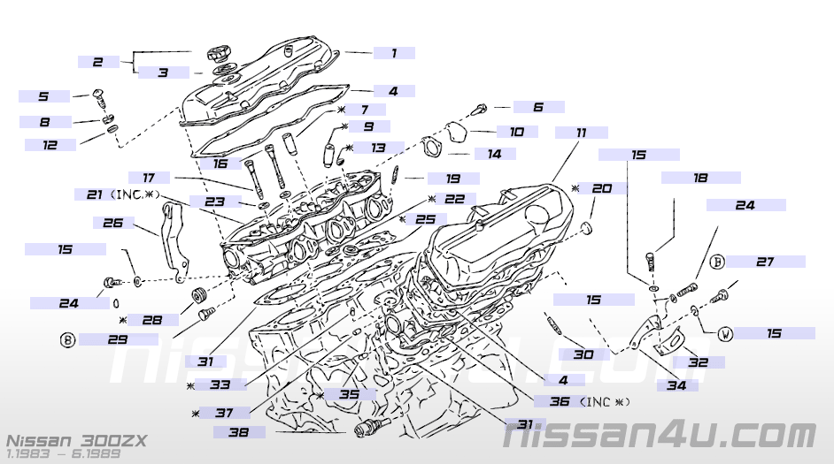 Nissan 300zx parts numbers #8