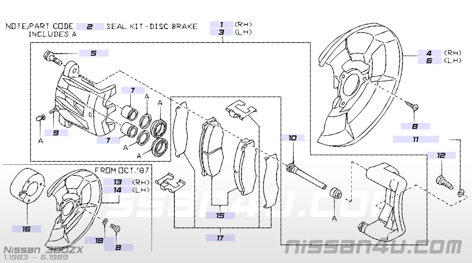 Nissan cross reference part numbers #3