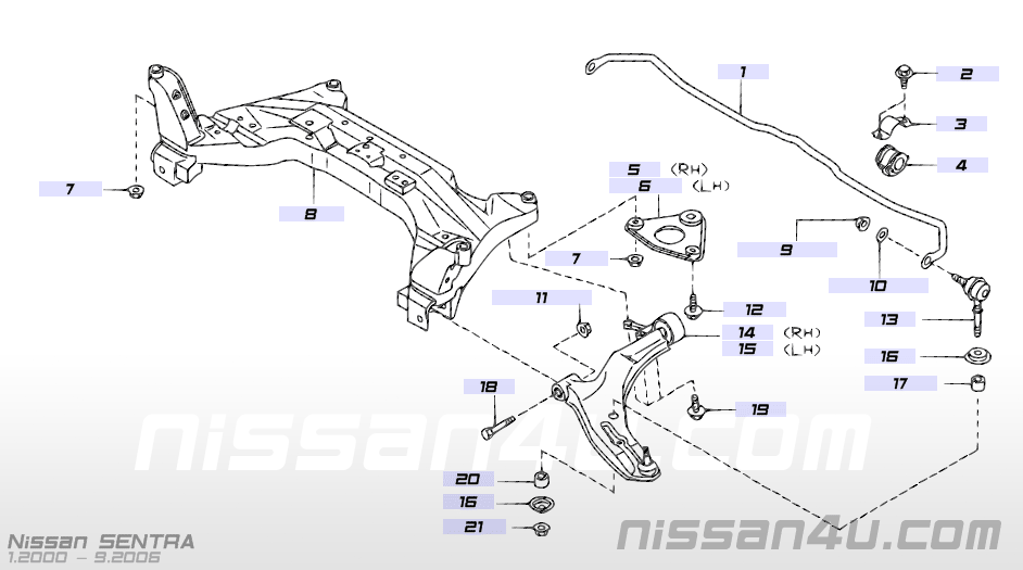 Nissan sentra front end parts #6